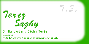 terez saghy business card