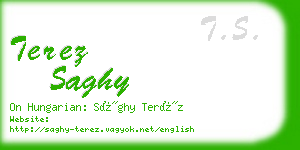 terez saghy business card